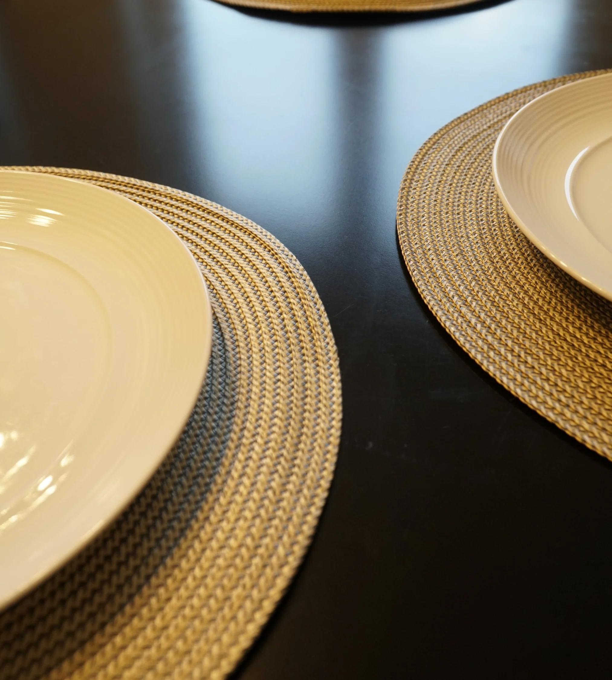 Biscuit Round Woven Placemats Set of 4 - Image 3