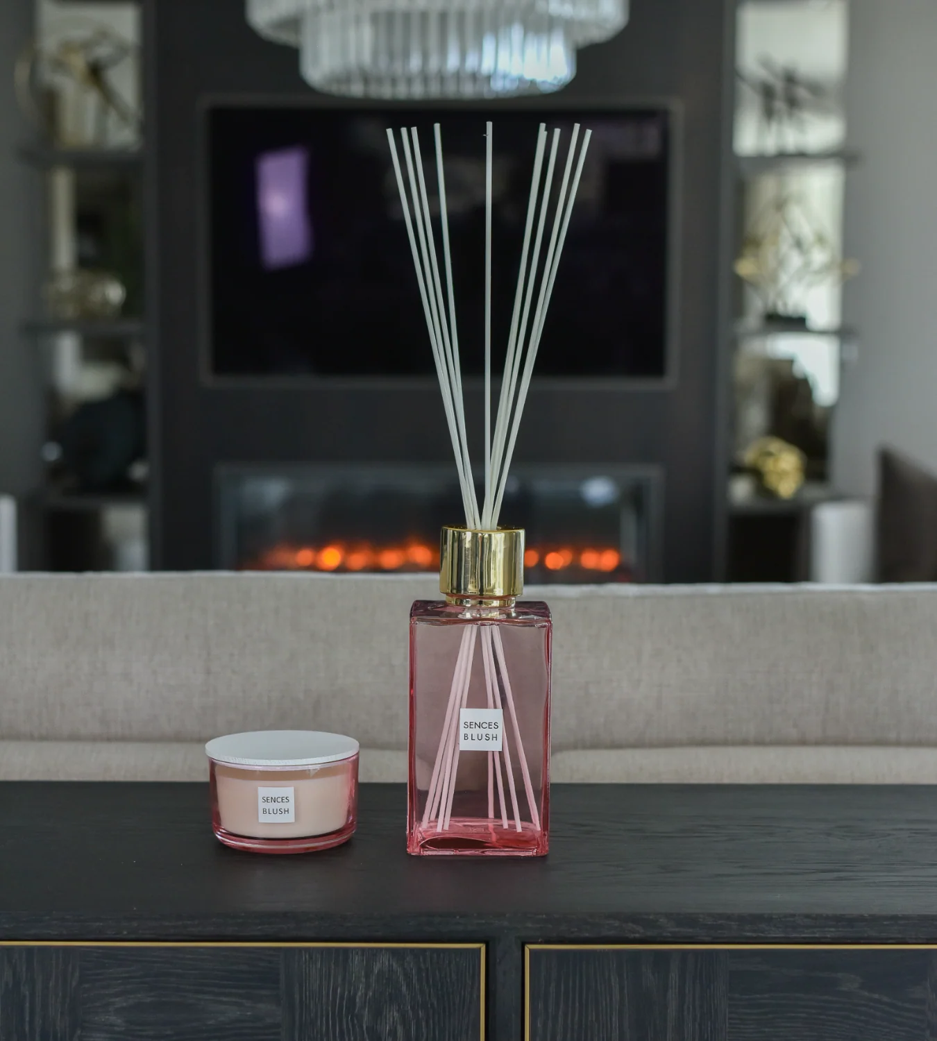 Sences Blush Pink Extra Large Alang Alang Reed Diffuser - 2200ml - Image 4