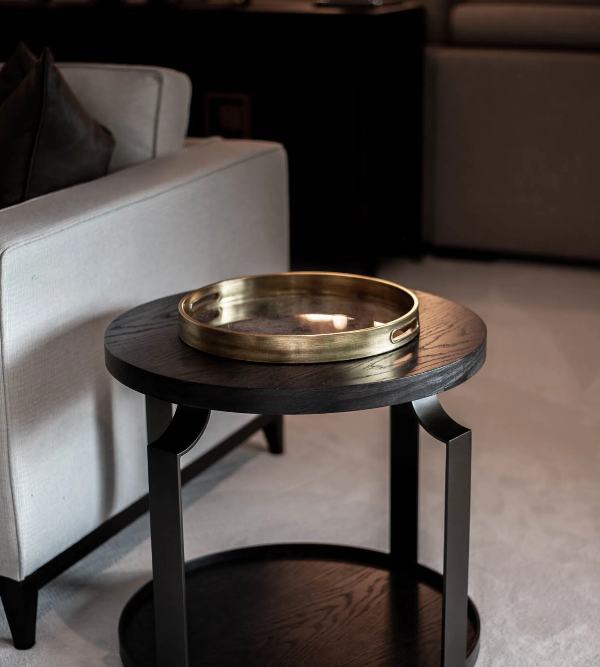 Antique Gold World Map Tray - Image 3