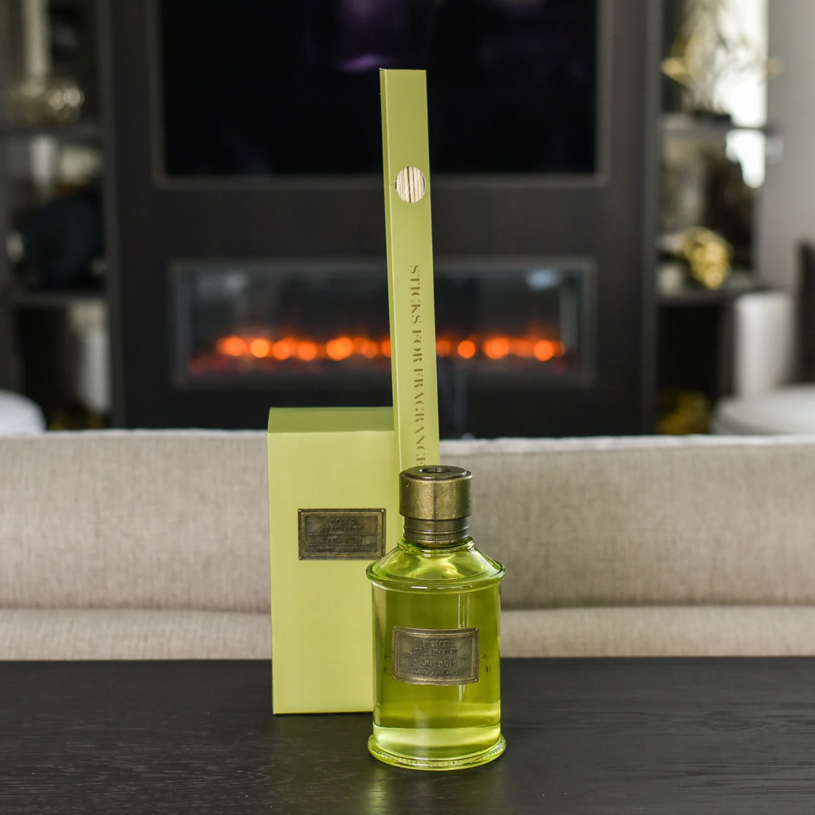 Large Dark Rum & Lime Metal Diffuser 1000ml - Image 3