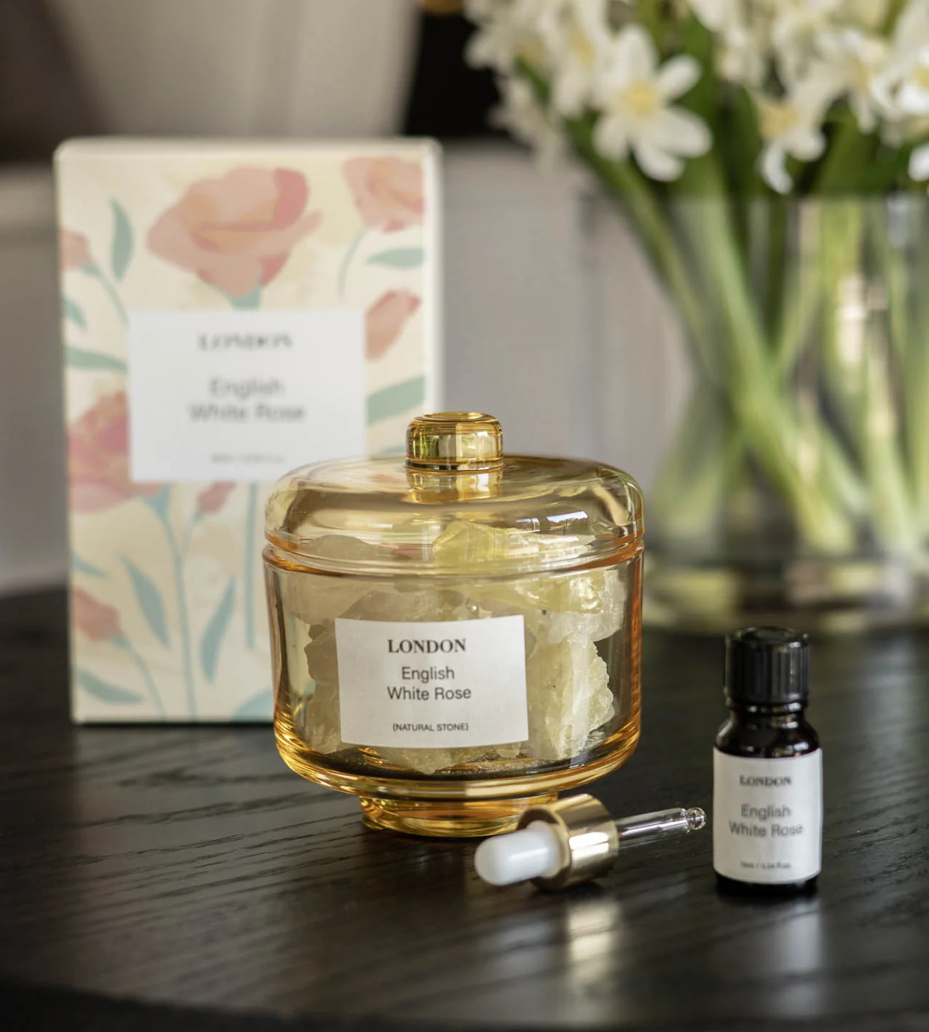 London White Rose Crystal Diffuser - Image 3