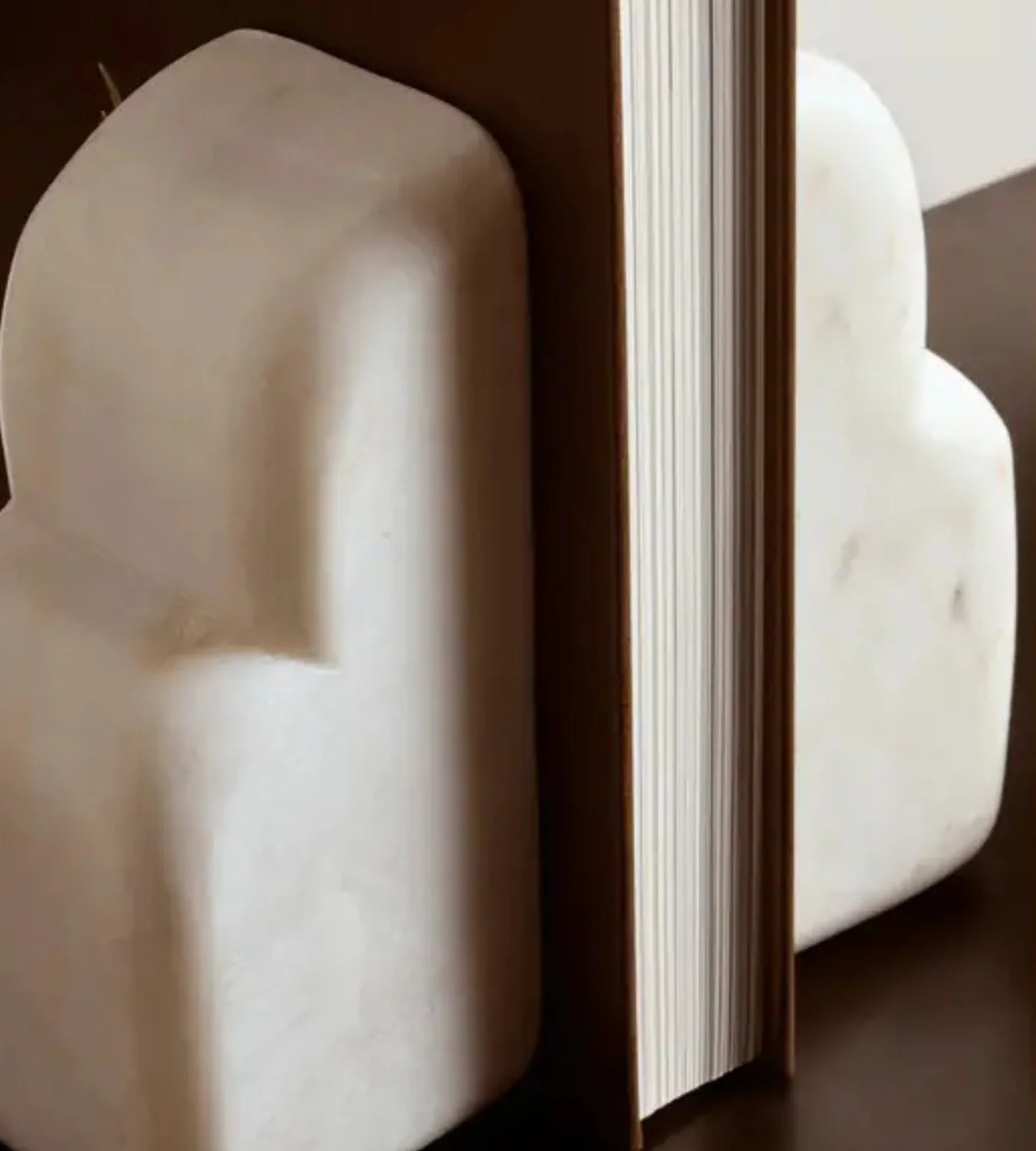 Luna White Marble Bookends – Set of Two - Image 11