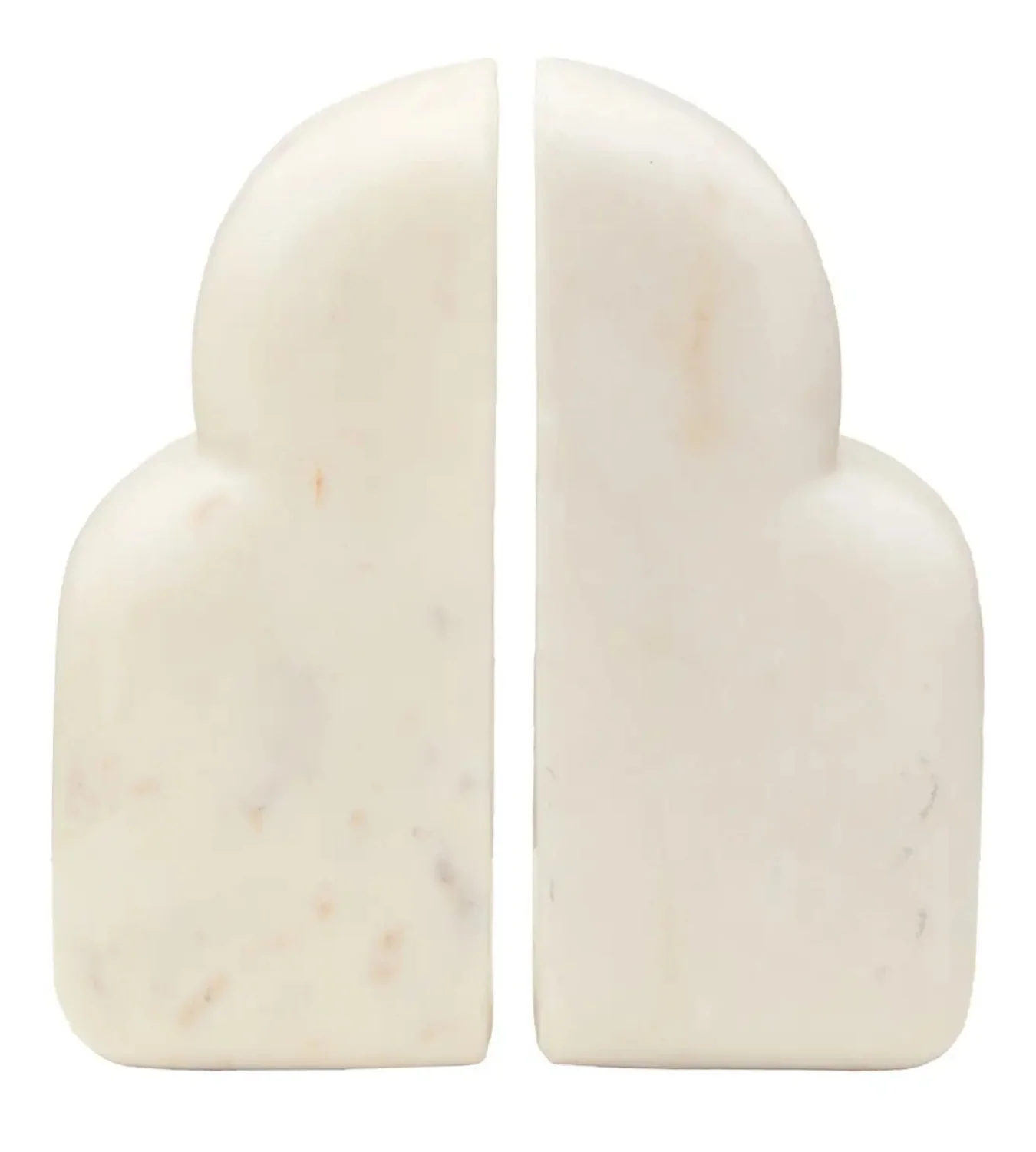 Luna White Marble Bookends – Set of Two - Image 5