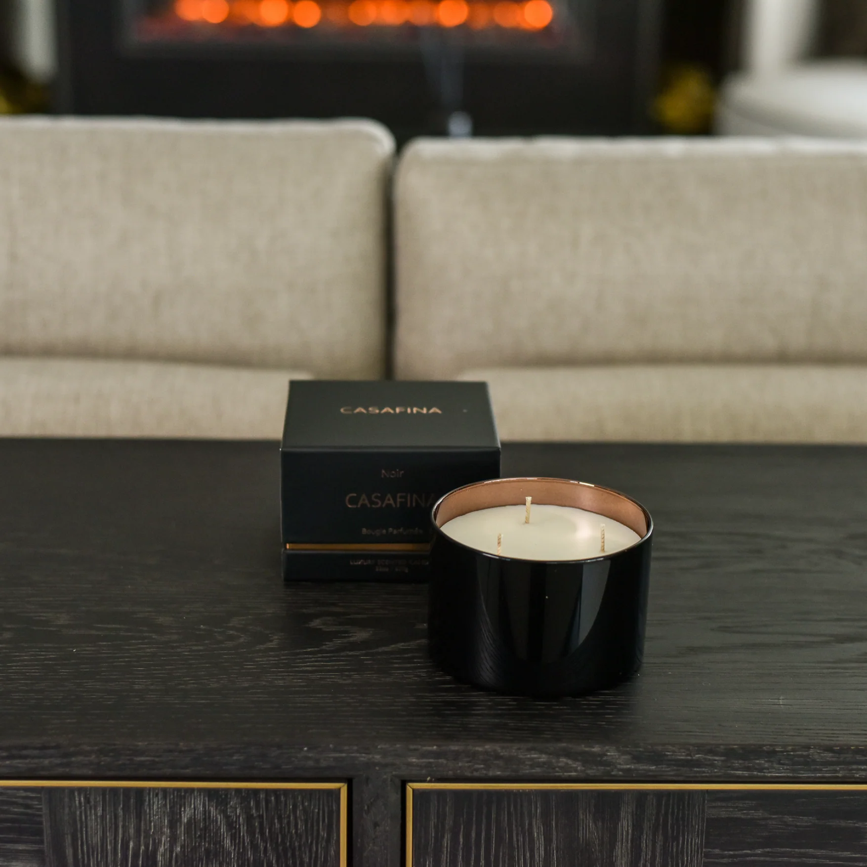 3 Wick Noir Rose Oud Candle - Image 3