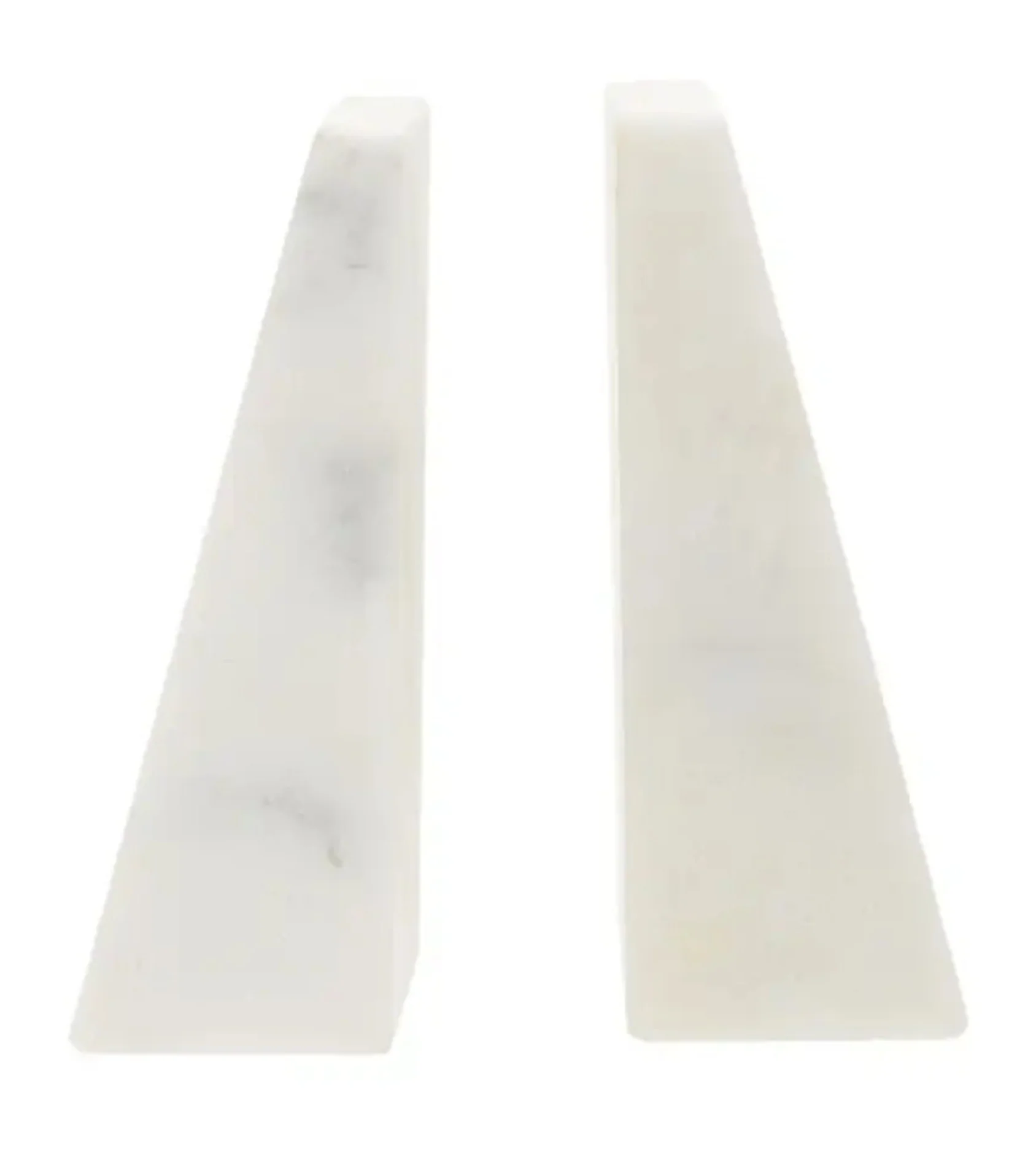 Marris Set Of 2 White Marble Bookends - Image 4