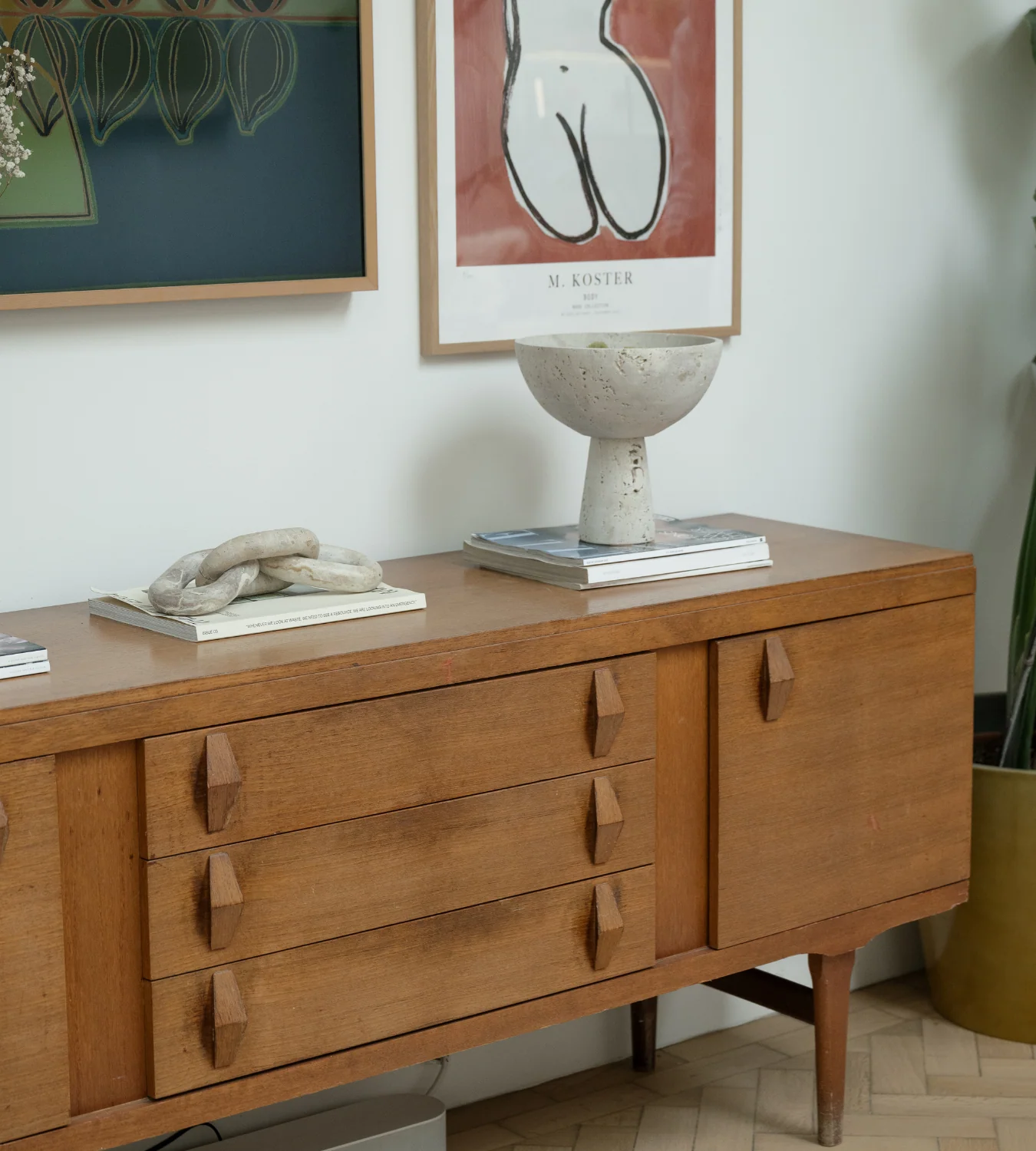 Orla Chocolate Marble Three Link Chain - Image 3