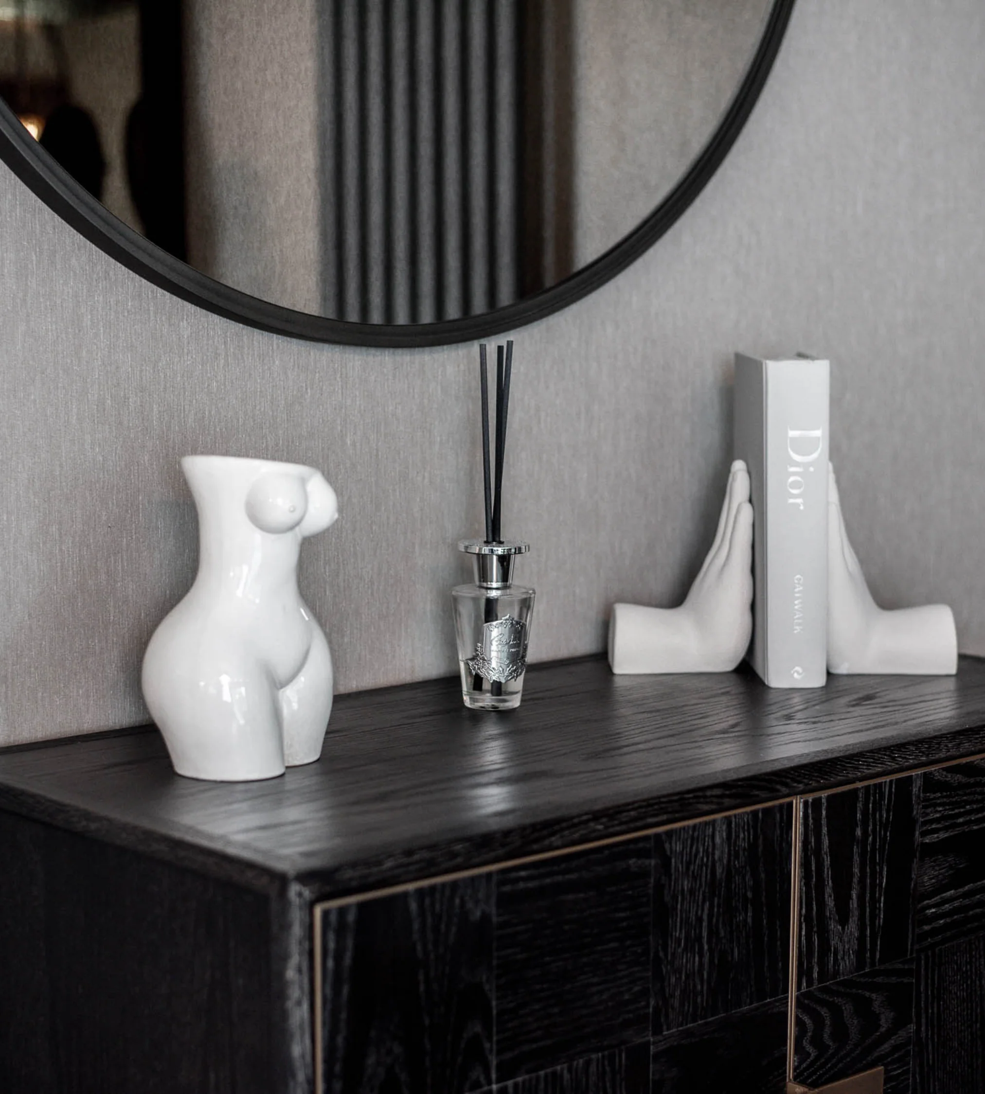 Porcelain Hand Bookends - Image 3