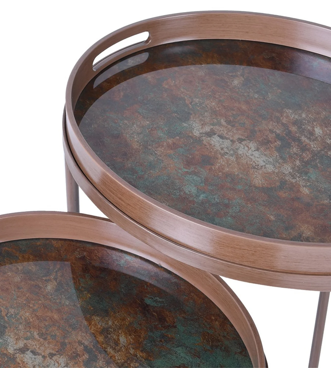 Set of 2 Mist Tray Tables - Image 3