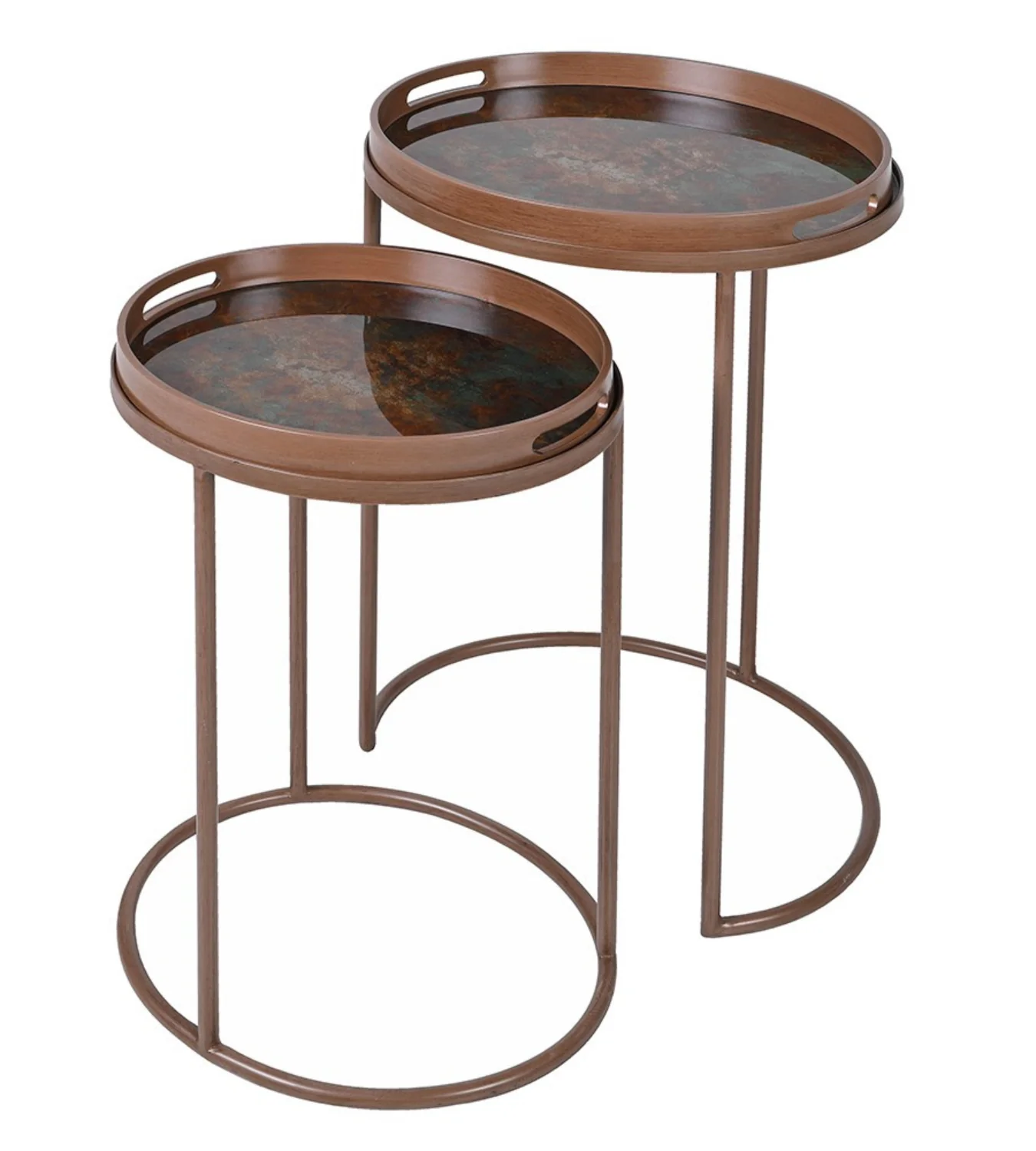 Set of 2 Mist Tray Tables - Image 4
