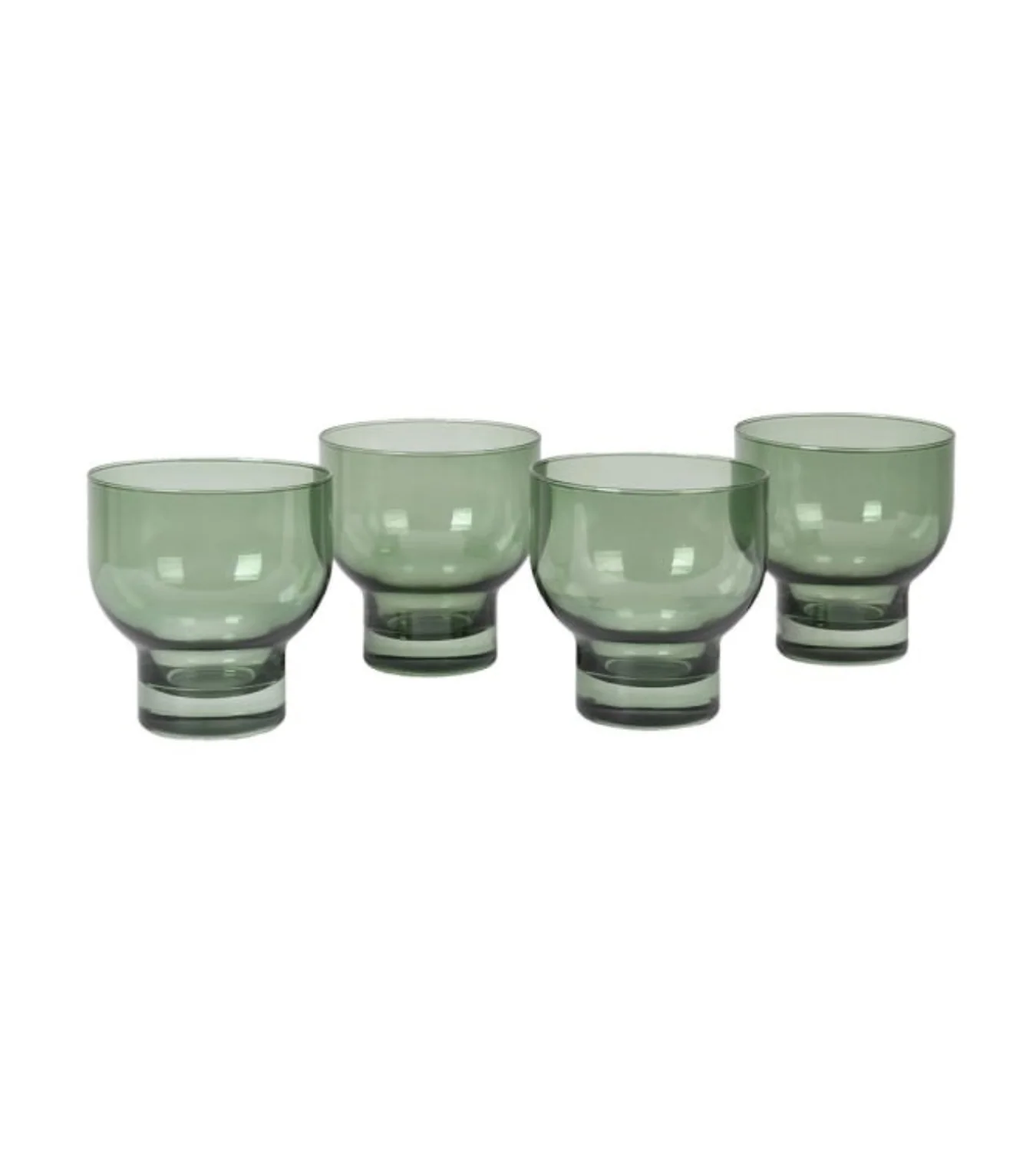 Set of 4 Olive Green Tumblers - Image 4