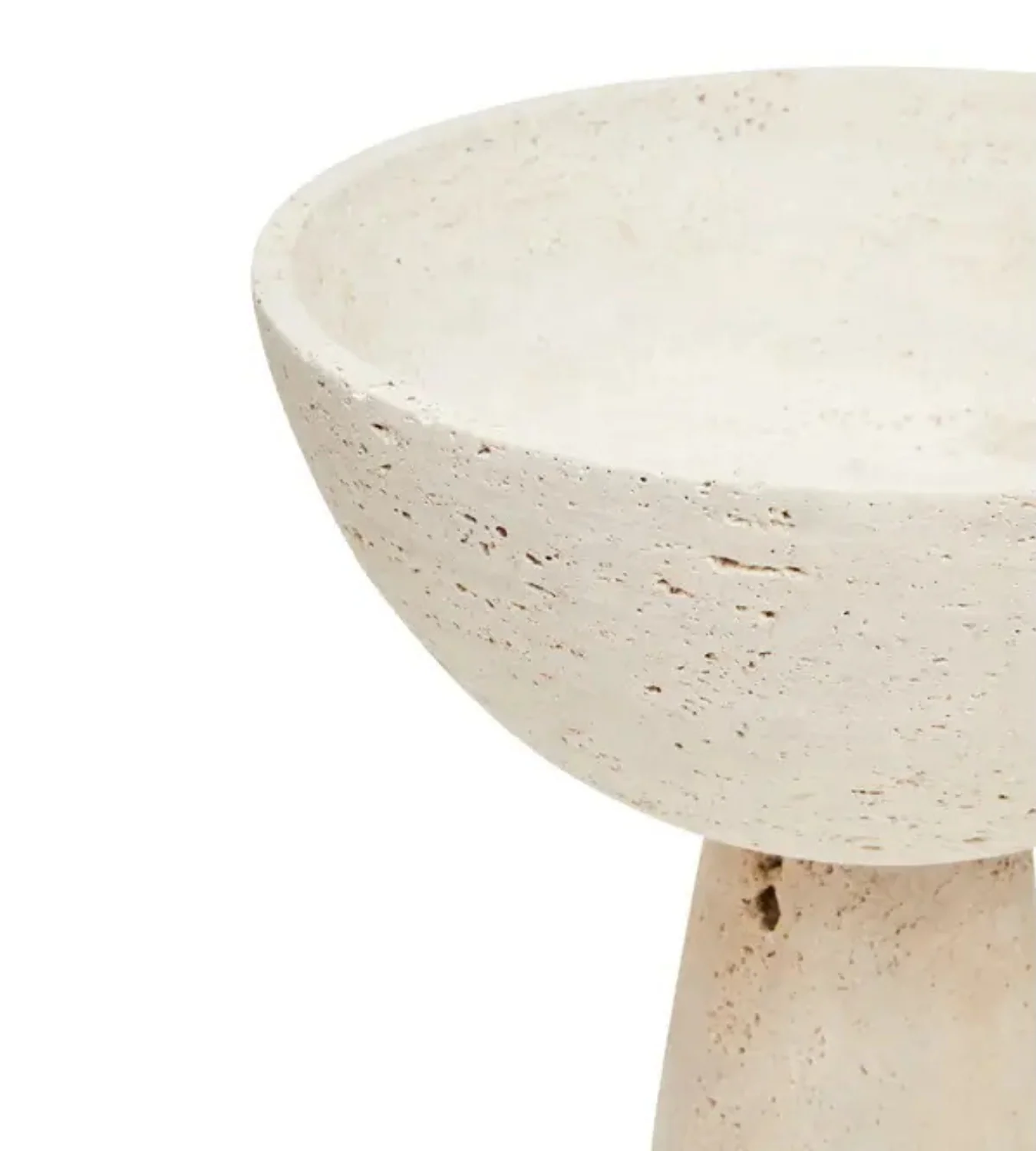 Travertine Pedestal Bowl - Image 8
