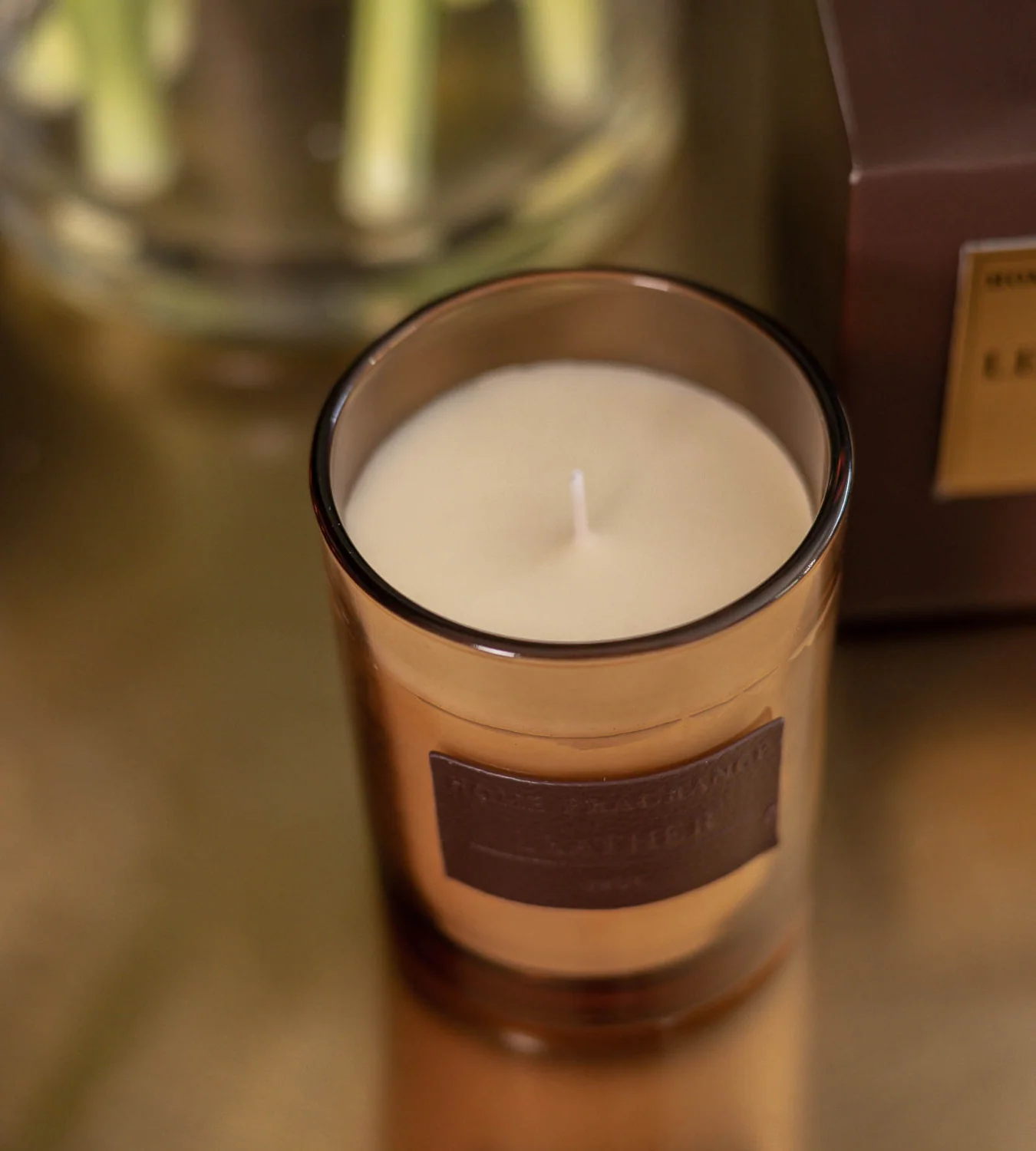 Vintage Leather Scented Candle - Image 3